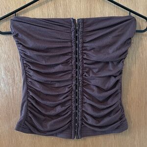 Commense Sustainable Clothing Strapless Tube Top with clasp-front